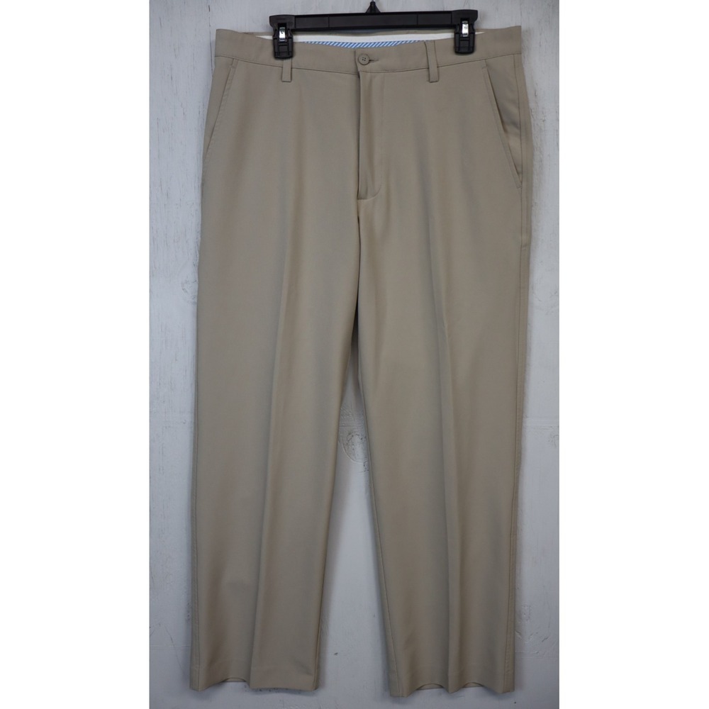 Mens Footjoy‎ Golf Pants Performance Knit Size 34x30 New Without Tags Beige